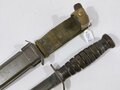 U.S.  WWII M3 trench knife by Imperial, in USM8 scabbard. Used