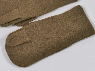 U.S. WWII , wood mittens, pair