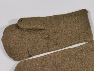 U.S. WWII , wood mittens, pair