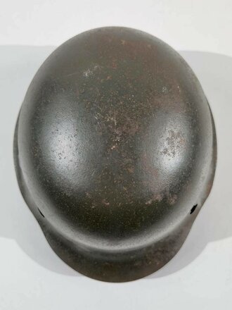 Heer, Stahlhelm Modell 1942. In allen Teilen originales und zusammengehöriges Stück