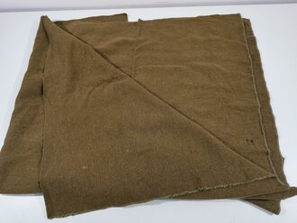 U.S. WWII wool blanket, used, incomplete