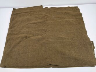 U.S. WWII wool blanket, used, incomplete
