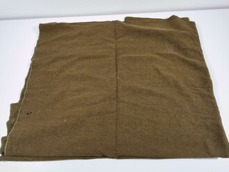 U.S. WWII wool blanket, used, incomplete