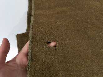 U.S. WWII wool blanket, used, incomplete