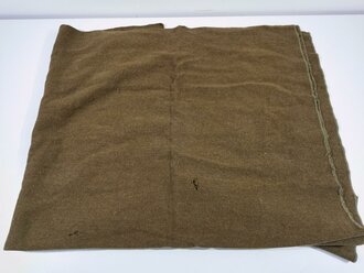 U.S. WWII wool blanket, used, incomplete