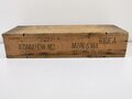 U.S. 1944 dated wood box " 2 rounds complete shell with fuze 105mm HOW. M2"