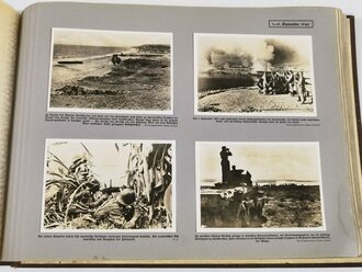 "Grossdeutschland im Weltgeschehen - Tagesbildberichte 1942"  mit 320 einmontierte Fotos in Postkartengröße von Heinrich Hoffmann