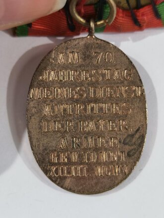 Jubiläumsmedaille für die bayerische Armee 1905, an Einzelspange