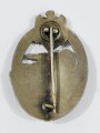 Panzerkampfabzeichen in bronze, Hersteller "HA" für Hermann Aurich Dresden