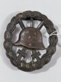 1,Weltkrieg, Verwundetenabzeichen schwarz, Eisen lackiert, durchbrochene Ausführung, getragenes Stück