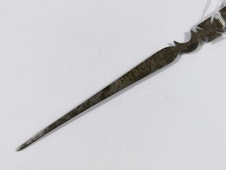 1. Weltkrieg, Brieföffner aus Granatsplitter, Gesamtlänge 21cm