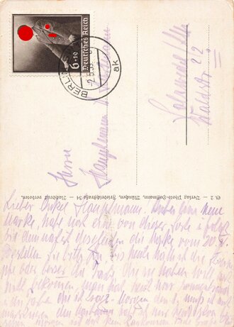 Propagandakarte anlässlich " Heimkehr des Memellandes 1939"