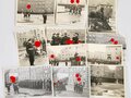 Kriegsmarine, 11 Fotos einer Vereidigung, Format meist 9 x 12cm