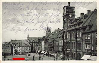 Ansichtskarte "Eger - Adolf-Hitler-Platz"