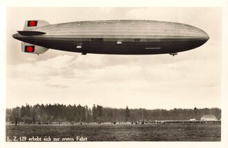 Ansichtskarte "L.Z. 129 erhebt sich zur ersten Fahrt"