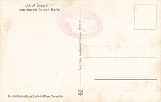 Ansichtskarte "Graf Zeppelin - Startbereit in der...