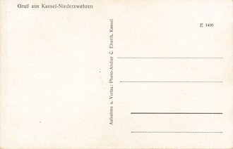 Ansichtskarte "Paradeaufstellung d. Panzer-Abwehr-Abtlg. 29 auf d. Friedrichsplatz z. Kassel am 20.4.36 am Geburtstage des Führers"