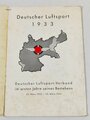 "Deutscher Luftsportverband im ersten Jahre seines Bestehens 25.März 1933-1934" DIN A4  Heft, stockfleckig