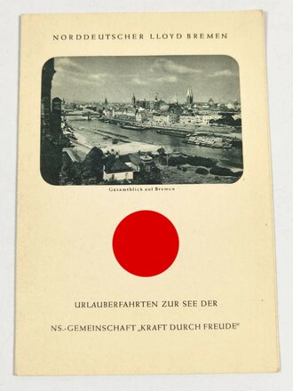 Tagesprogramm Dampfer "Der Deutsche" vom 30.08.1935 KDF