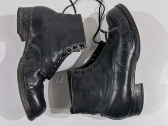 Paar Halbschuhe zum Waffenrock der Wehrmacht. Getragenes...