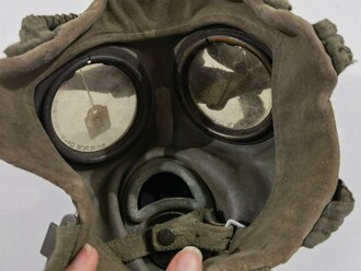 Gasmaske Wehrmacht, weich, datiert 1940