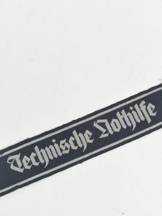 Ärmelband " Technische Nothilfe" 41 cm Länge, Rückseitig Klebereste