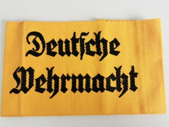 Armbinde "Deutsche Wehrmacht" für Zivilangestellte in sehr gutem Zustand