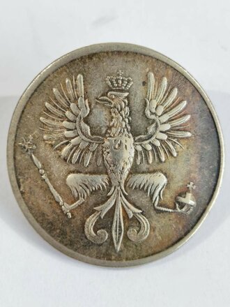 Preussen , Sergeantenknopf , Durchmesser 29mm, Silberfarben