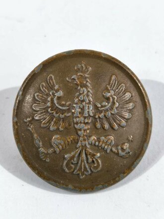 Preussen , Sergeantenknopf , Durchmesser 29mm, braun...