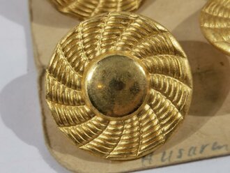 Vergoldeter Knopf für eine Attila der Husaren 27mm, sie erhalten 1 ( ein ) Stück