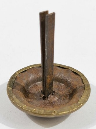 Steckrosette für eine Schuppenkette, Messing, 22mm Durchmesser