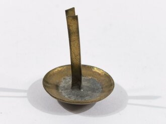 Steckrosette für eine Schuppenkette, Messing, 24mm Durchmesser