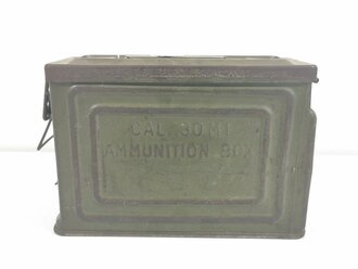 U.S. WWII Cal. 30M1 Ammunition box, original paint, uncleaned, good condition