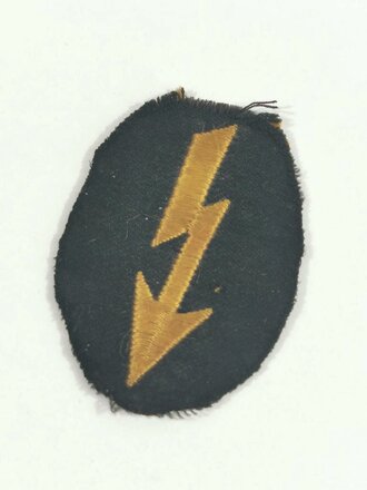 Ärmelabzeichen für eine Nachrichtenhelferin des Heeres, gelb auf schwarz