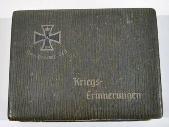 Patriotische Schachtel " Kriegserinnerungen"  Verschluss funktioniert, Schlüssel fehlt, 20 x 26 x 7,5cm