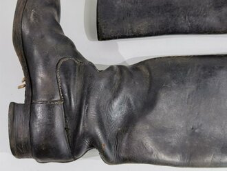 Paar Stiefel für Unteroffiziere der Wehrmacht. Getragenes Paar, Sohlenlänge 28,5cm