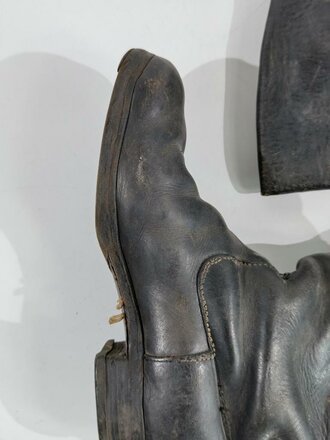 Paar Stiefel für Unteroffiziere der Wehrmacht. Getragenes Paar, Sohlenlänge 28,5cm