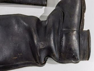 Paar Stiefel für Unteroffiziere der Wehrmacht. Getragenes Paar, Sohlenlänge 28,5cm