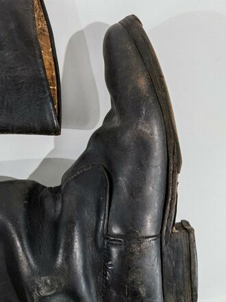 Paar Stiefel für Unteroffiziere der Wehrmacht. Getragenes Paar, Sohlenlänge 28,5cm