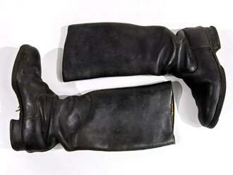 Paar Stiefel für Unteroffiziere der Wehrmacht. Getragenes Paar, Sohlenlänge 28,5cm