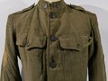 U.S. WWI Tunic Model 1917. Collar disk " Cavalry headquarters" The soldier was part of the 28 Infantry Division , with arrived in Europe in May 1918 and was part of several battles in France. Good condition, insignia original sewn