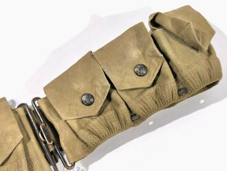 U.S. Model 1910 cartridge belt, early "Eagle snap" made by Mills. Used , good condition