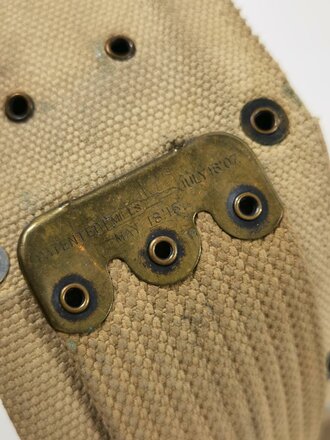 U.S. WWI Model 1910 cartridge belt, well used