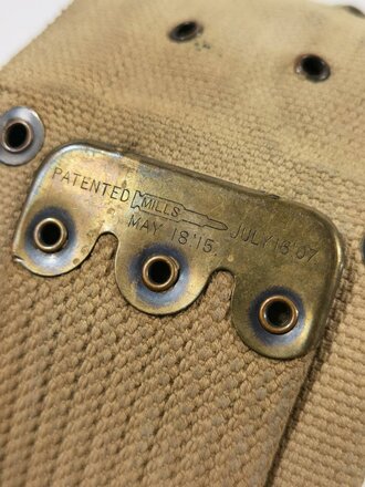 U.S. WWI Model 1910 cartridge belt, well used