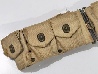 U.S. WWI Model 1910 cartridge belt, well used