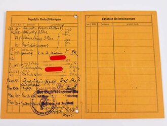 Flüchtlings Zentralstelle für auslandsdeutsche Flüchtlinge in der Auslands Organisation der NSDAP,  Ausweis eines anerkannten aus der UDSSR