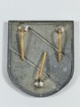 Wappenschild für einen Tropenhelm der Wehrmacht, Zink lackiert