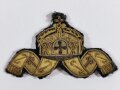 Kaiserliche Marine, handgesticktes Mützenabzeichen, Breite 82mm