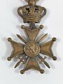 Belgien, Kriegskreuz Belgien "Croix de Guerre 1914-1918, Croix Albert 1er " mit Palme