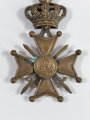 Belgien, Kriegskreuz Belgien "Croix de Guerre 1914-1918, Croix Albert 1er " mit Palme